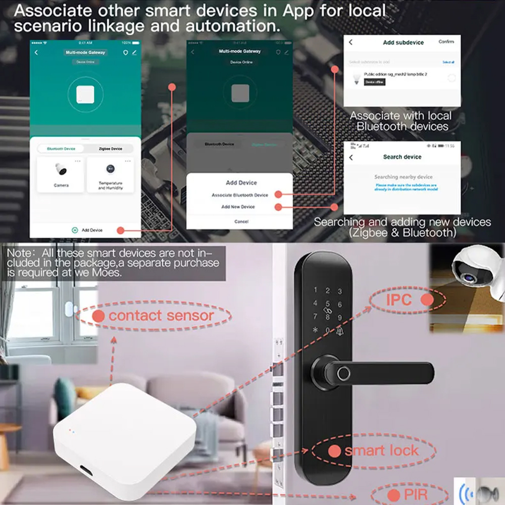 Tuya Zigbee 블루투스 멀티 모드 게이트웨이 허 - Home Automation Technology 리뷰 및 가격