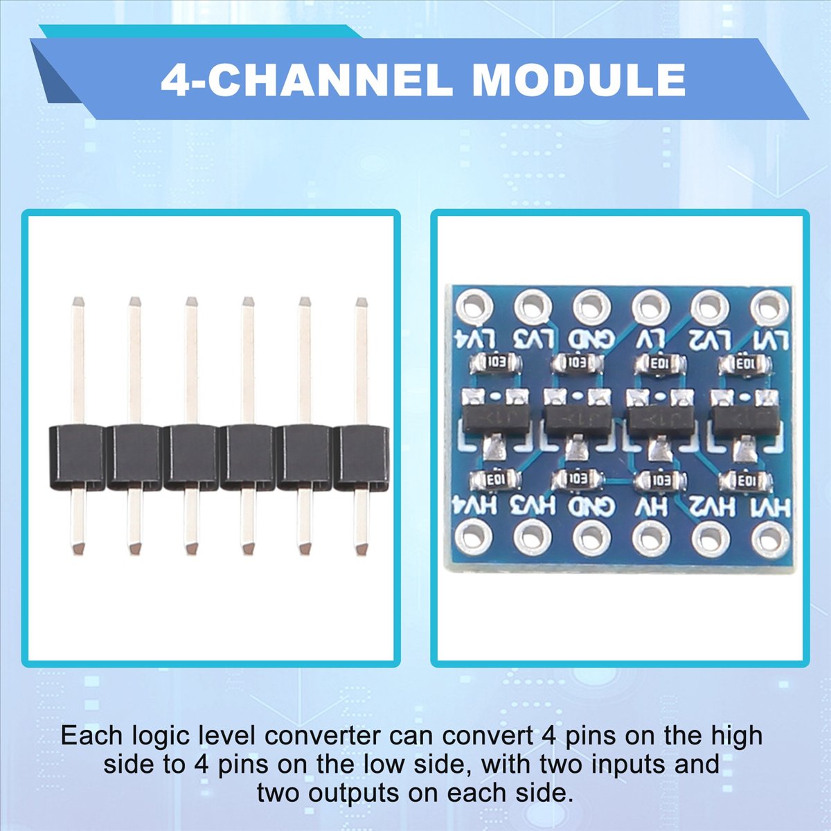 AT42 10개 4채널 IIC 로직 레벨 컨버터 양방향 - Level Shifter 3.3V 리뷰 및 가격